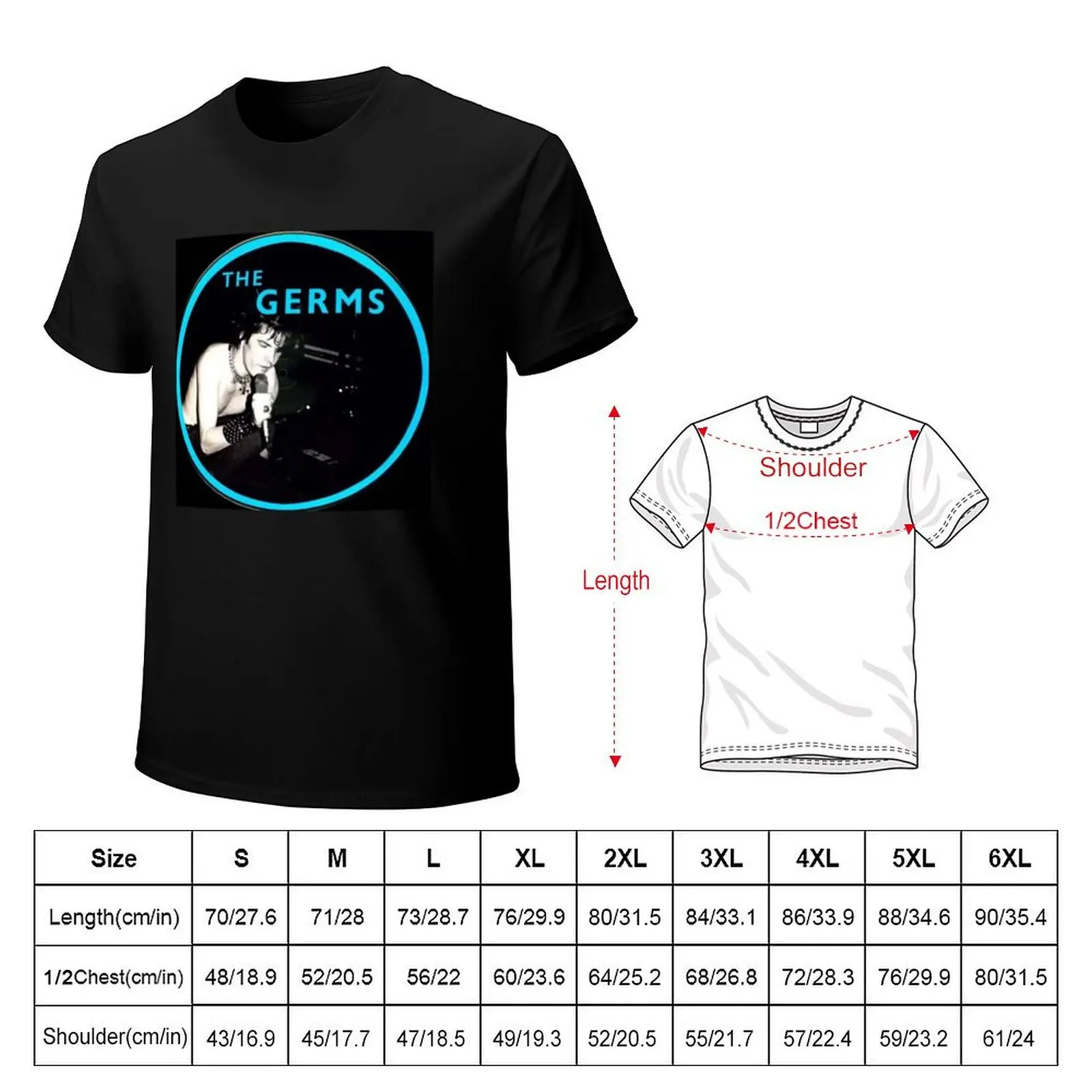 The Germs T-Shirt Plus Size Basic Cotton T-Shirt