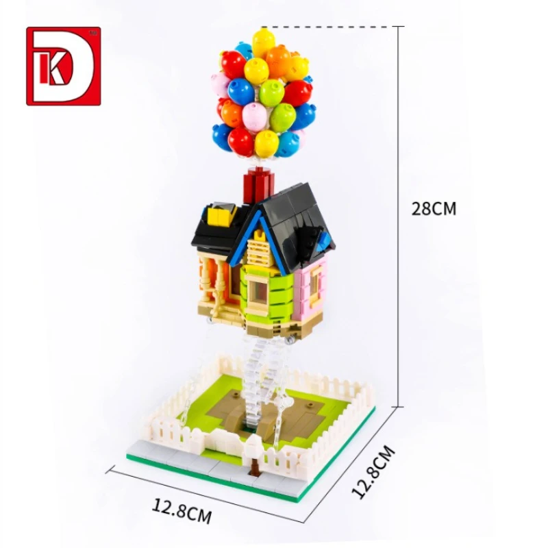 

Up House Building Blocks Movie Travels Of Flying House Crane Dog Action Dolls Construction Model Kit Toys Kids Birthday