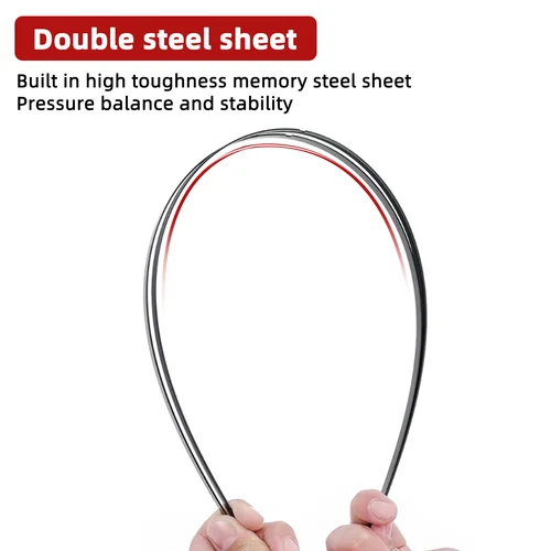 Imagen 2 del producto Limpiaparabrisas delanteros universales para gancho en J, botón superior antideslizante, accesorios duraderos y estables para todas las estaciones, 2 uds.