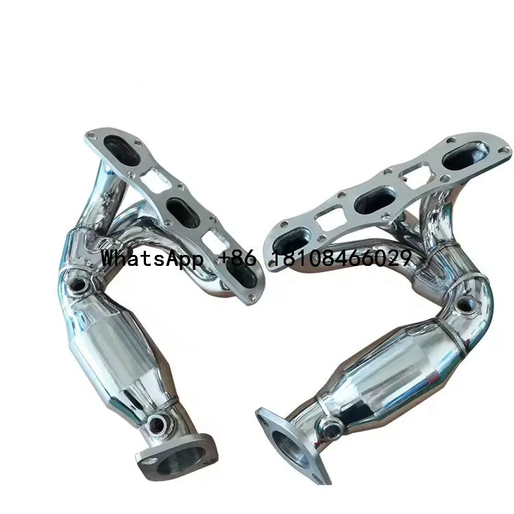 Xinaote High Performance 304 Stainless Steel Polishing Euro V Catted Exhaust Header for Porsche Cayman 981 Manifold