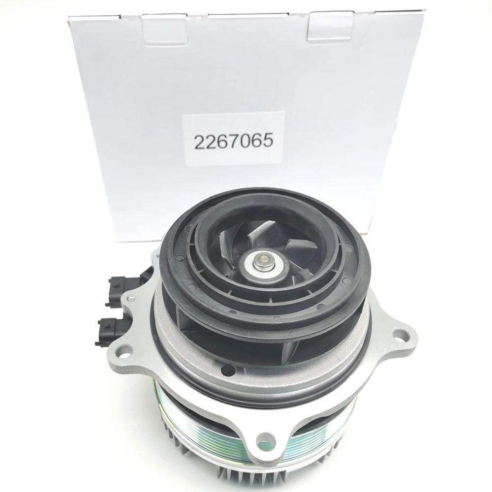 Image of Wasserpumpe mit für PACCAR MX-13 Motor ersetzt OE 2267065 2267060PE 12 V Kühlsystemkomponente für DAF MX-13 Peterbilt 579