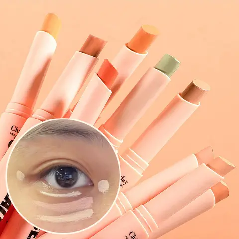 Pluma correctora de Color, alta cobertura, ocultar imperfecciones, círculo de ojos oscuros, barra de contorno, crema mate para cara, imprimación de maquillaje