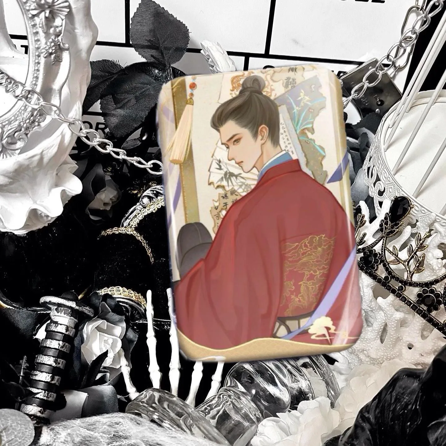 Xiao Zhan Bar, 티베트 바다 전설, 어린이 노예, 사각형 배지, 코스프레 펜던트, 외관 선물 DIY