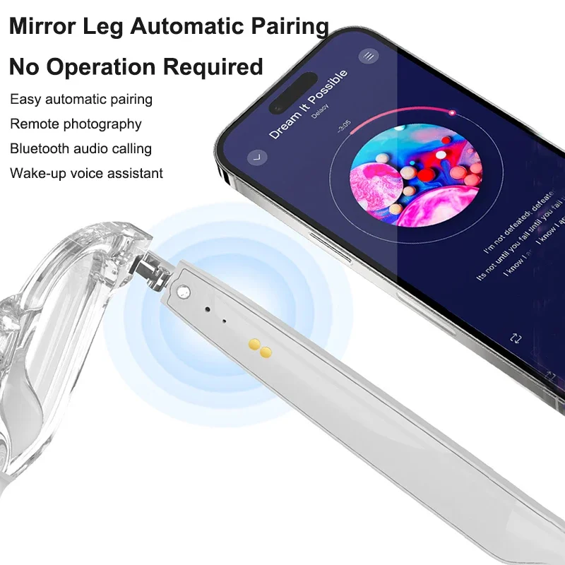 Slimme bril AI-taal Real-time vertaling Intelligente Touch Voice Assistant Bluetooth-oproep Headset Rijdende zonnebril