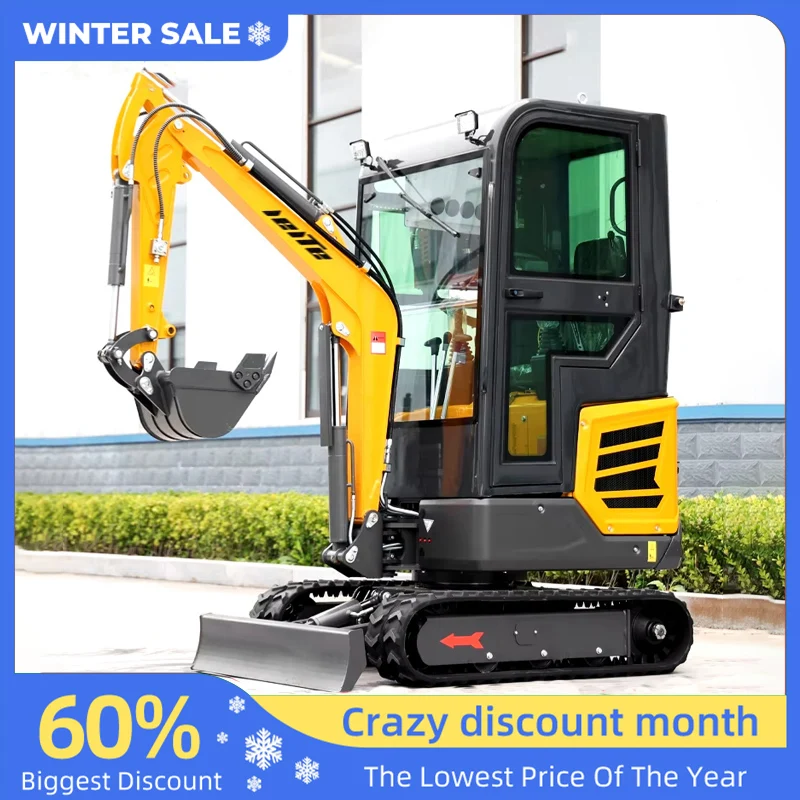 Mini Excavators 2 Ton EPA Kubota Engine mini Digger Farm Small Excavator 1 Ton 3Tons Machine Prices Mini Excavator