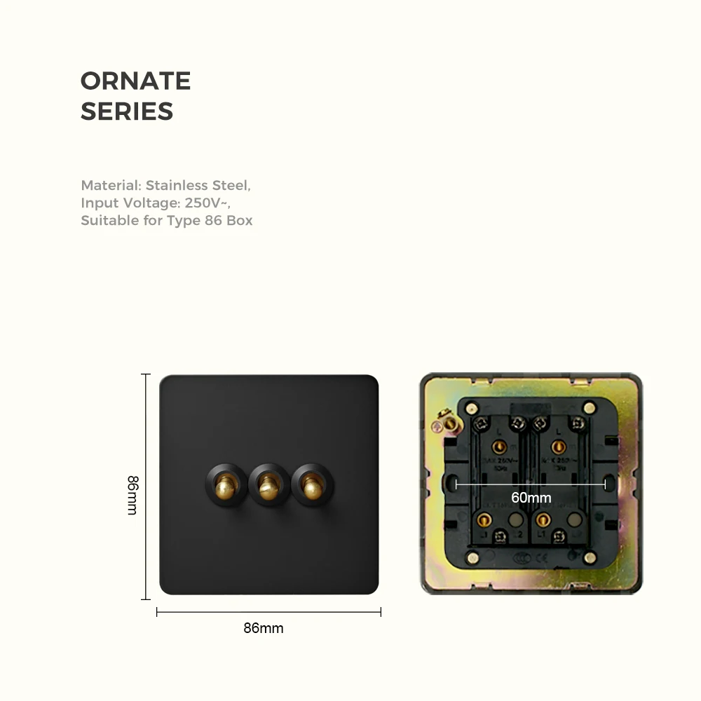 Avoir Retro Light Switch Gold Lever Wall Power Socket Black Panel Stainless Steel Dual Usb Type-c Port Outlet EU French Plugs panele ścienne przelacznik swiatla gniazdka elektryczne europejskie gniazdka i włączniki — zdjęcie 6