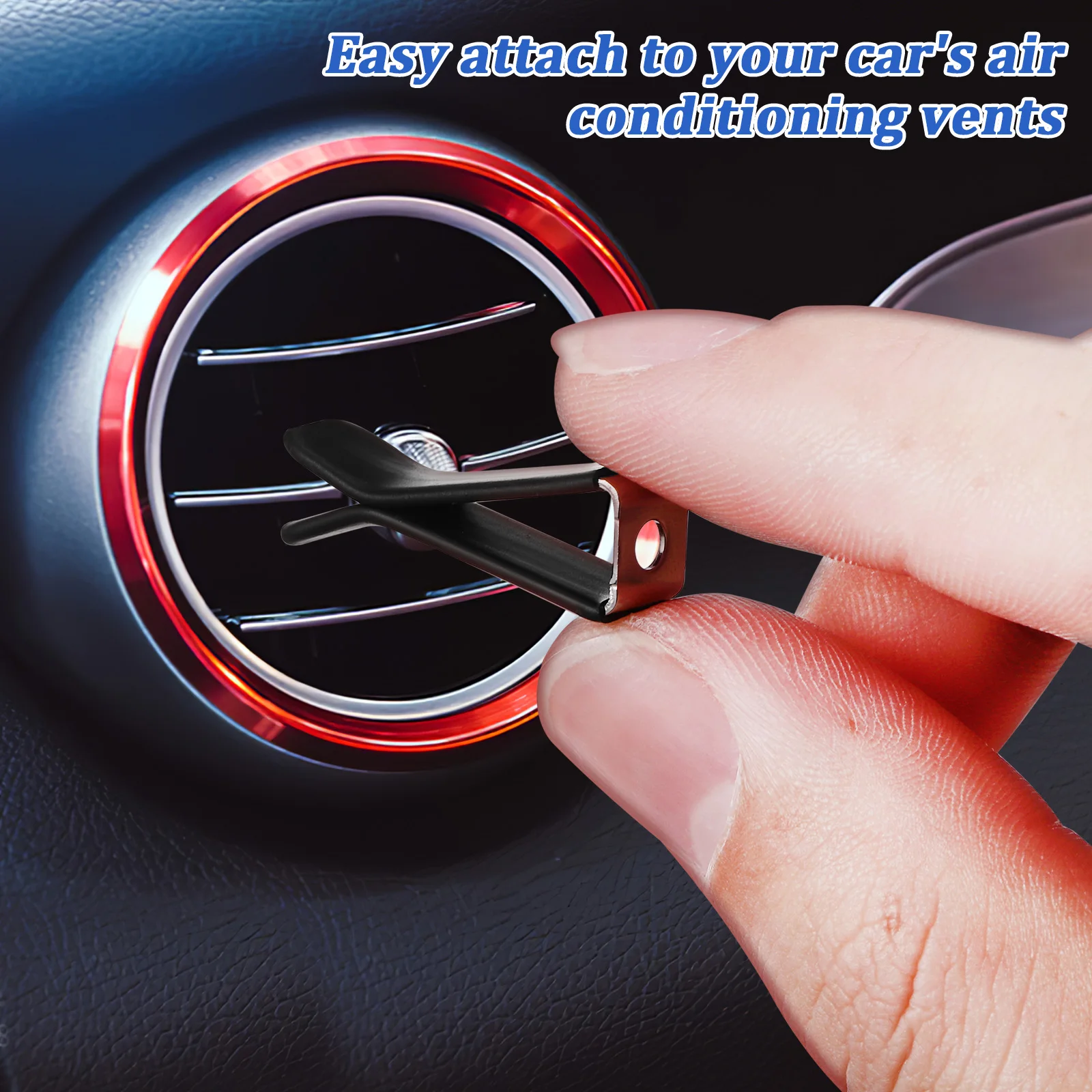 

60 Pcs Aromatherapy Rod Metal Clip Air Vent Clips for Freshener Fresheners Car Scents Outlet