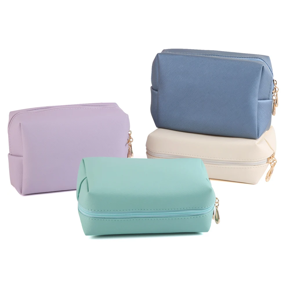 Simple Waterproof Travel Toiletry Cosmetic Makeup Bag Multiple Colors Case Portable Large Capacity Organizer Pouches for Women