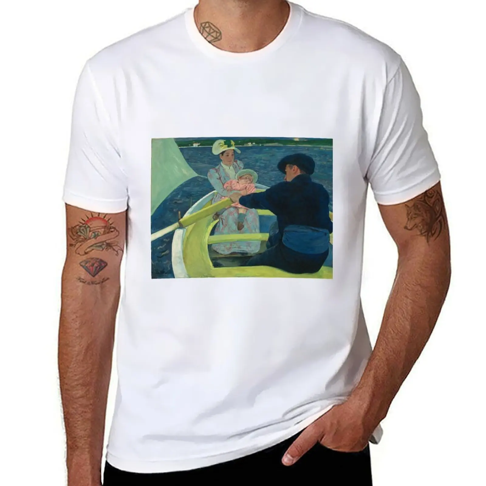 

1893/1894 рубашки футболка аниме мужчина Cassatt - рубашка мужская рубашка мужская футболка для вечеринки Мэри, дизайнерская футболка-дизайнер Катание на лодках