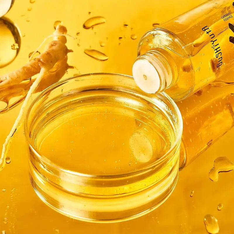 Sérum hydratant au ginseng doré pour le visage, essence raffermissante, estompe les ridules, acide hyaluronique, eau, 120ml