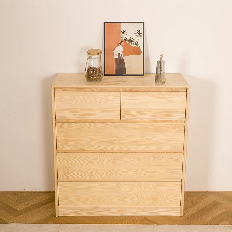 

The product can be customized.Customized All solid wood log North American white wax wood Commode Storage cabinet