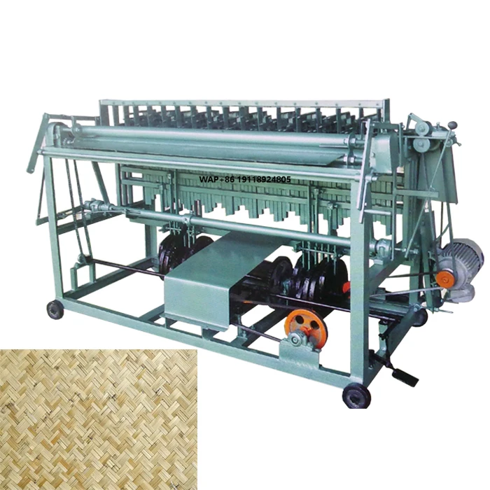 Reed Bamboo Mat Weaving Machine for Curtain, Screen, Summer Mat and Flooring Production Use
