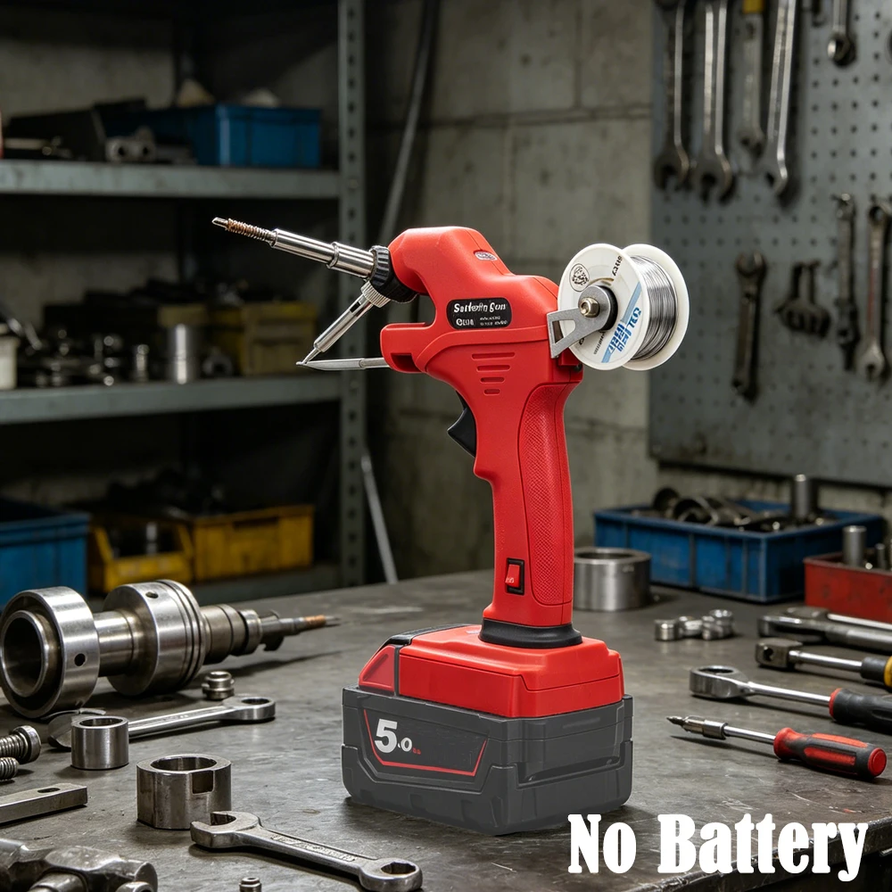

Cordless Soldering Gun For DeWalt/Milwaukee/Makita/Bosch 18V Lithium Battery Welding Tool for DIY Repairs Solder Iron Kit