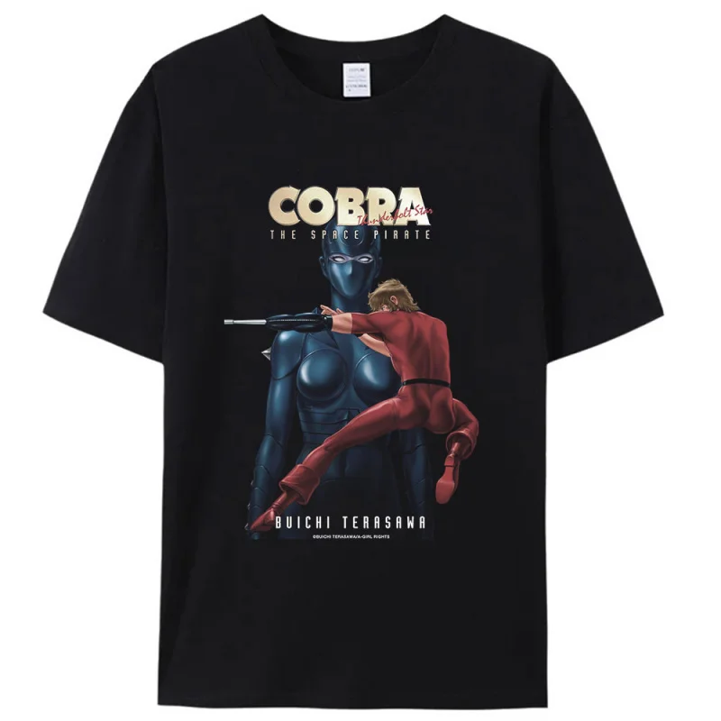 Thunderbolt Star The Space Adventure Cobra Anime t shirt 100% cotton gift Tee Cool present Cartoon Sweatshirt All size tops