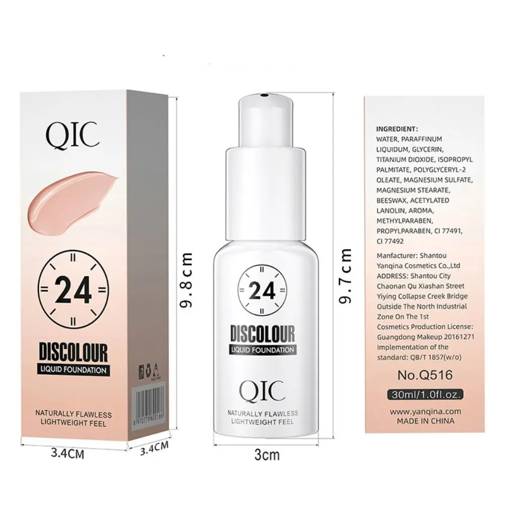 Nuova crema per fondotinta che cambia colore 30 ml Base per trucco idratante a copertura totale Illumina il correttore a lunga durata