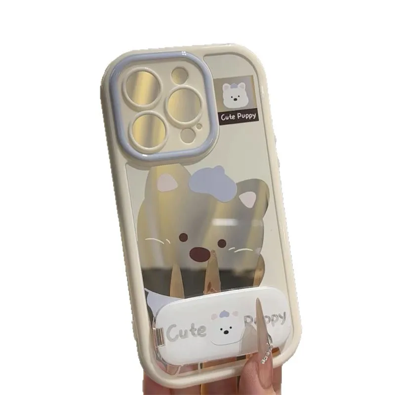 

Hollow Out West Highland Puppy Suitable For Iphone 16 Pro Phone Case, Iphone 15 Protective Case, And 14 Pro Mirror Bracket