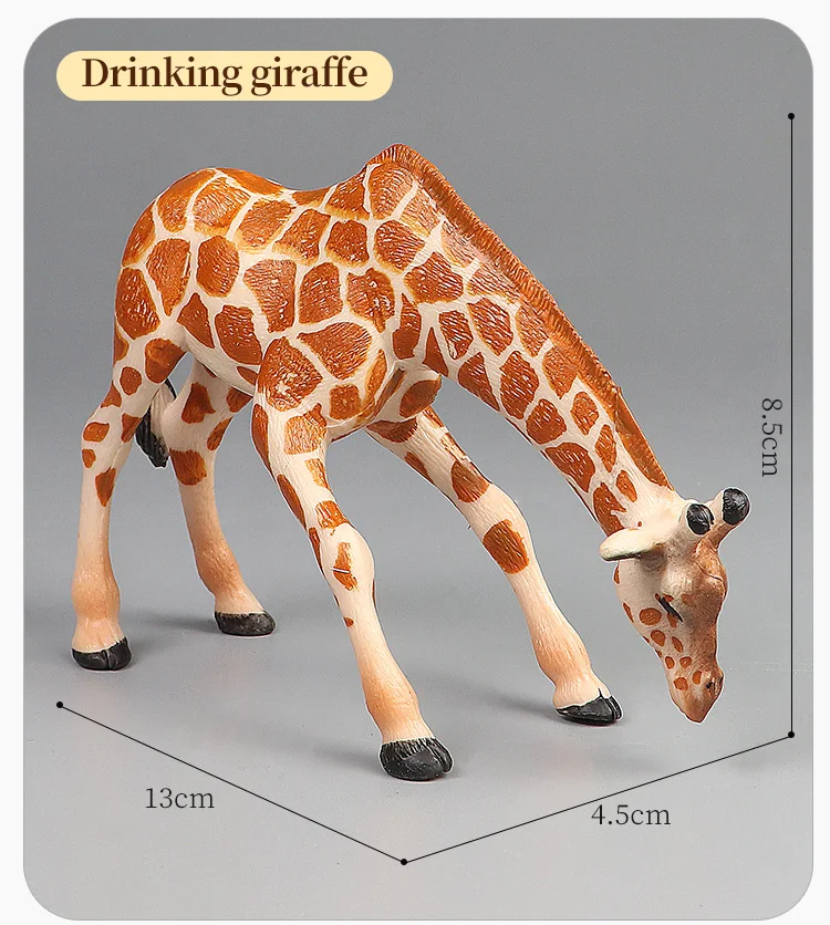 African Wildlife World Giraffe Set – Lernspielzeug mit Tiermodellen, Actionfiguren für Kinder, Simulations-Lernspielzeug – Detail 12
