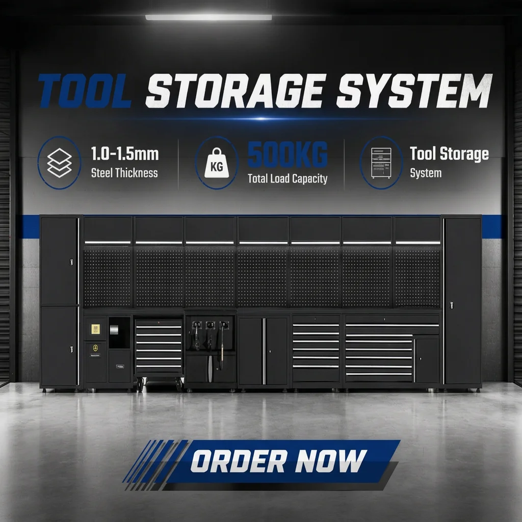 Professional Workshop Tool Cabinet OEM OBM Garage Workstation Heavy Duty Storage Solution Auto Repair Shop