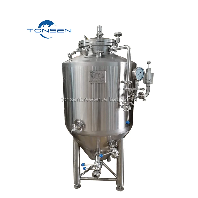 

50l 60l 100l 120l Mini Conical Beer Fermenter tank with Cooling Jacket