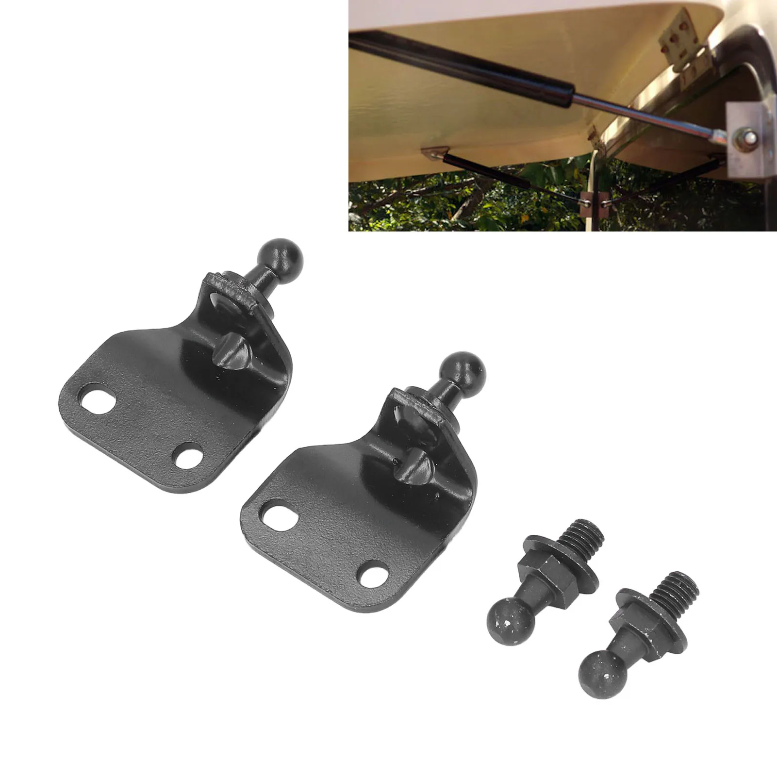 

4pcs Bonnet Boot Gas Strut Brackets Ball Stud Mounting Bracket Replacement for Nissan 350Z Coupe Hatchback 2003‑2008
