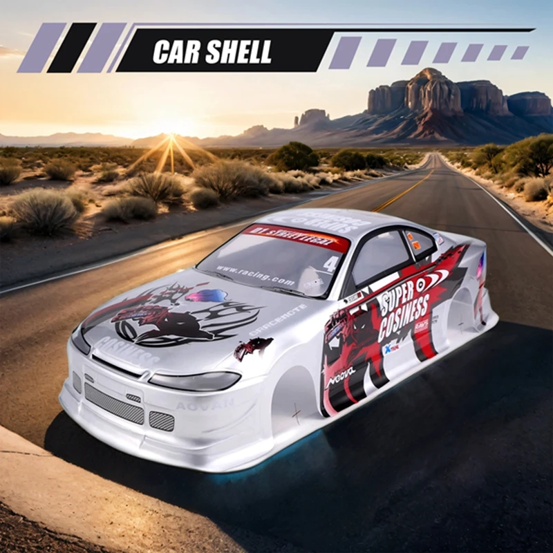 ●1/10 RC Car Body Shell Modification 190mm on Road Drift for S15