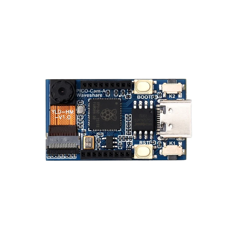 RP2040 Microcontroller Camera Development Board, Onboard HM01B0 Grayscale Camera And 1.14inch IPS LCD Display