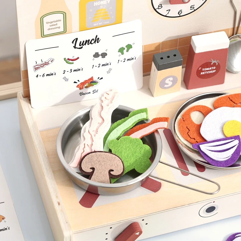 Multifunctional Fun Kids' Play Kitchen Table Pretend Play Kitchen Toy Perfect for Holiday Parties Parent-Child Games Gift