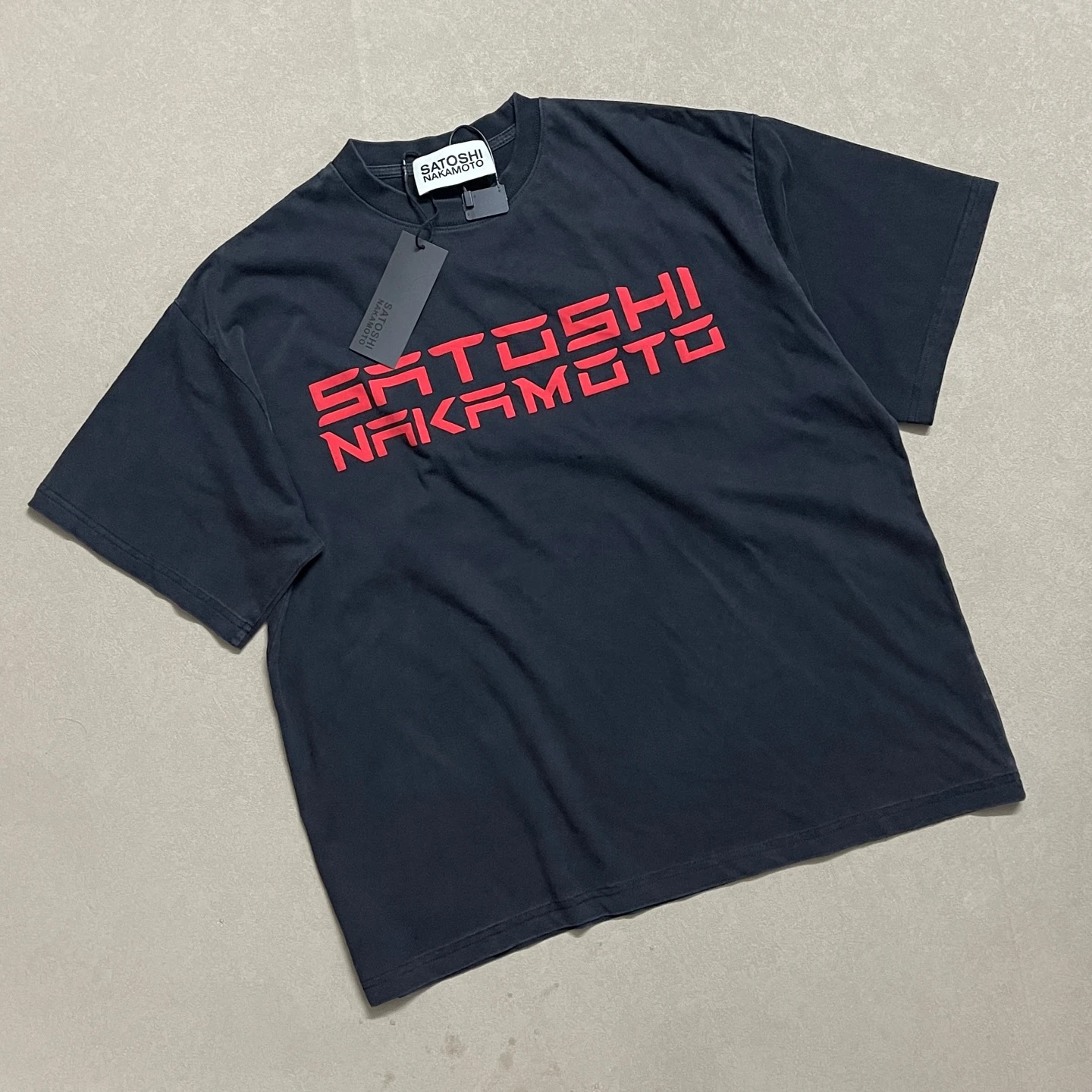Satoshi Nakamoto Velvet foam logo printing T Shirt Men Women High Quality Tee Tops T-Shirt