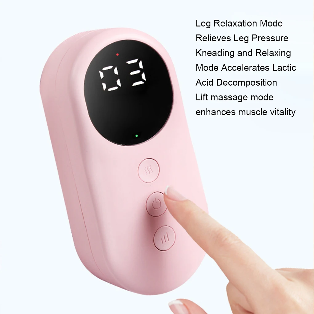 Leg Massager For Pain Relief Cordless 3 Modes Intensities Skin-friendly Linen Fabric Comfortable