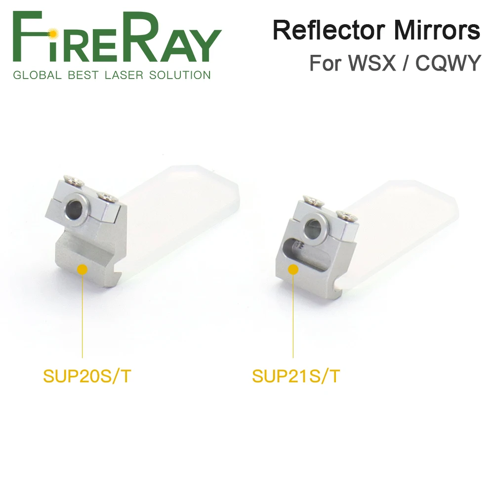 Imagem -02 - Fireray Laser Refletor Espelhos Soldador Cabeça de Corte Colimação Lente Reflexiva com Suporte Cqwy Sup20s t Wsx 30x14x2 mm