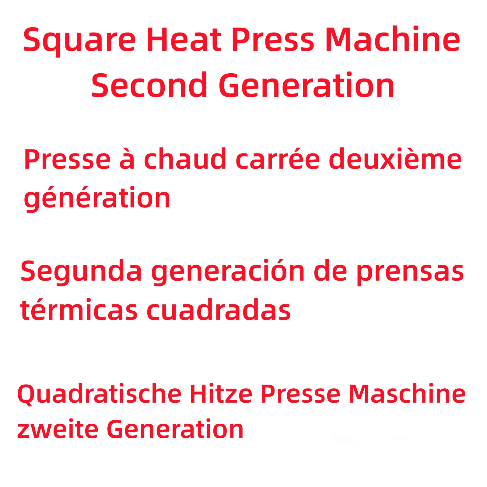 Link with square heat press machine