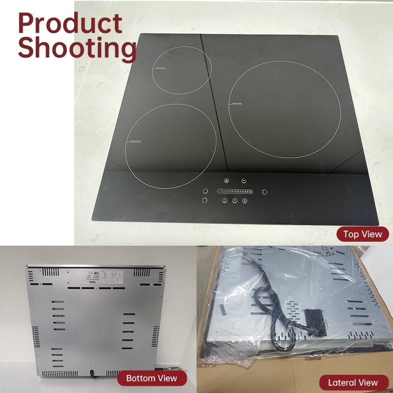 Hot sale Induction Cooker ultra Slim Electric Stove 3 burner Touch Control for Wholesale Black Color