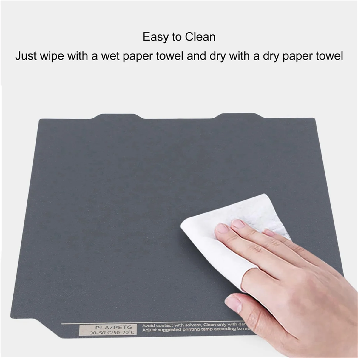 لوح فولاذي زنبركي من البوليوريا بتصميم متين على الوجهين للوحة بناء Bambu Lab A1