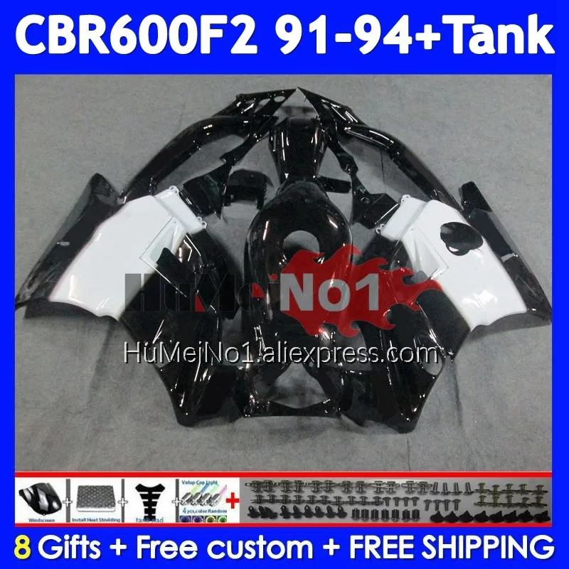 Body+Tank For HONDA CBR 600F2 600 F2 CBR600F2 Black west 91 92 93 94 37No.36 CBR600FS CBR600 F2 FS 1991 1992 1993 1994 Fairing