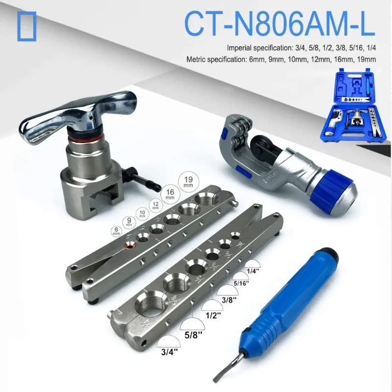 Air conditioning copper tube expander ratchet expansion refrigeration reamer eccentric tube expansion horn reamer