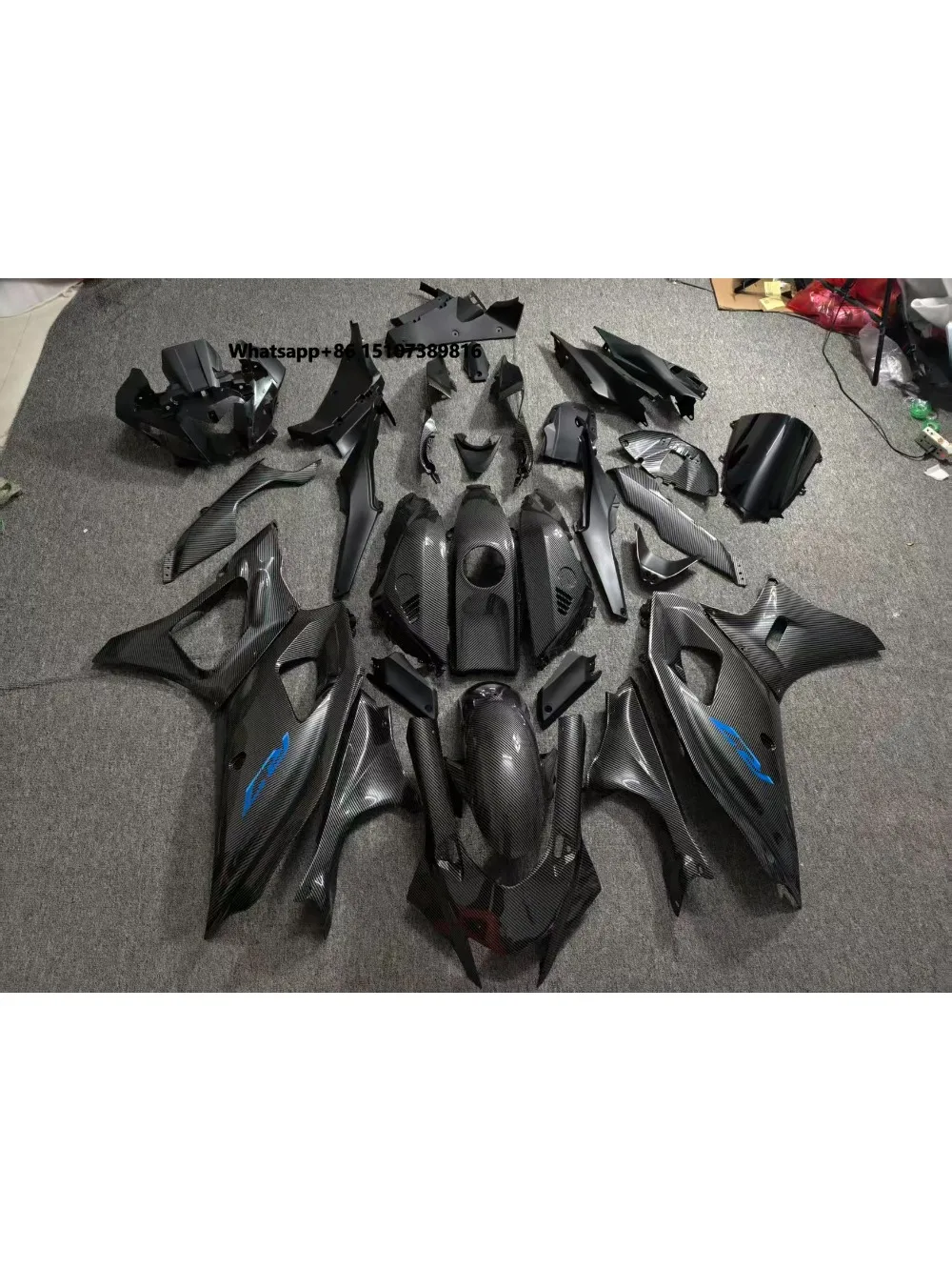 Carbon Fiber Spray Paint for  YZF R7 2024 Body Kit Customized Fairing Kit Full ABS Plastic  Motorcycle Fairing Kit