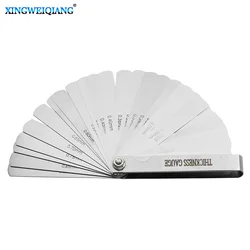 32 IN 1 Blade Feeler Gauge Metric and Imperial Gap Measuring Tool Gauge  Stainless Steel