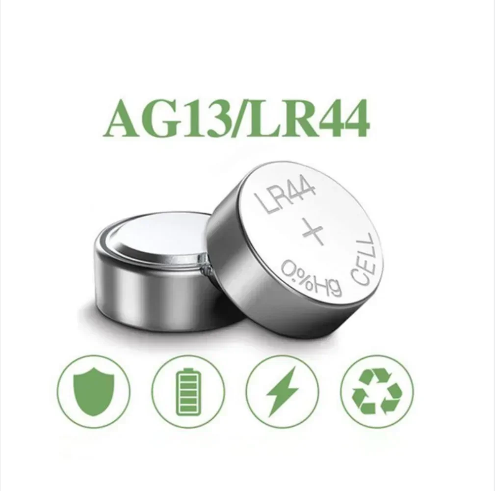 1.55V alkaline battery AG13 LR44 A76 357 357A LR1154 SR1154 SR44 suitable for calculator car key watch remote control watch