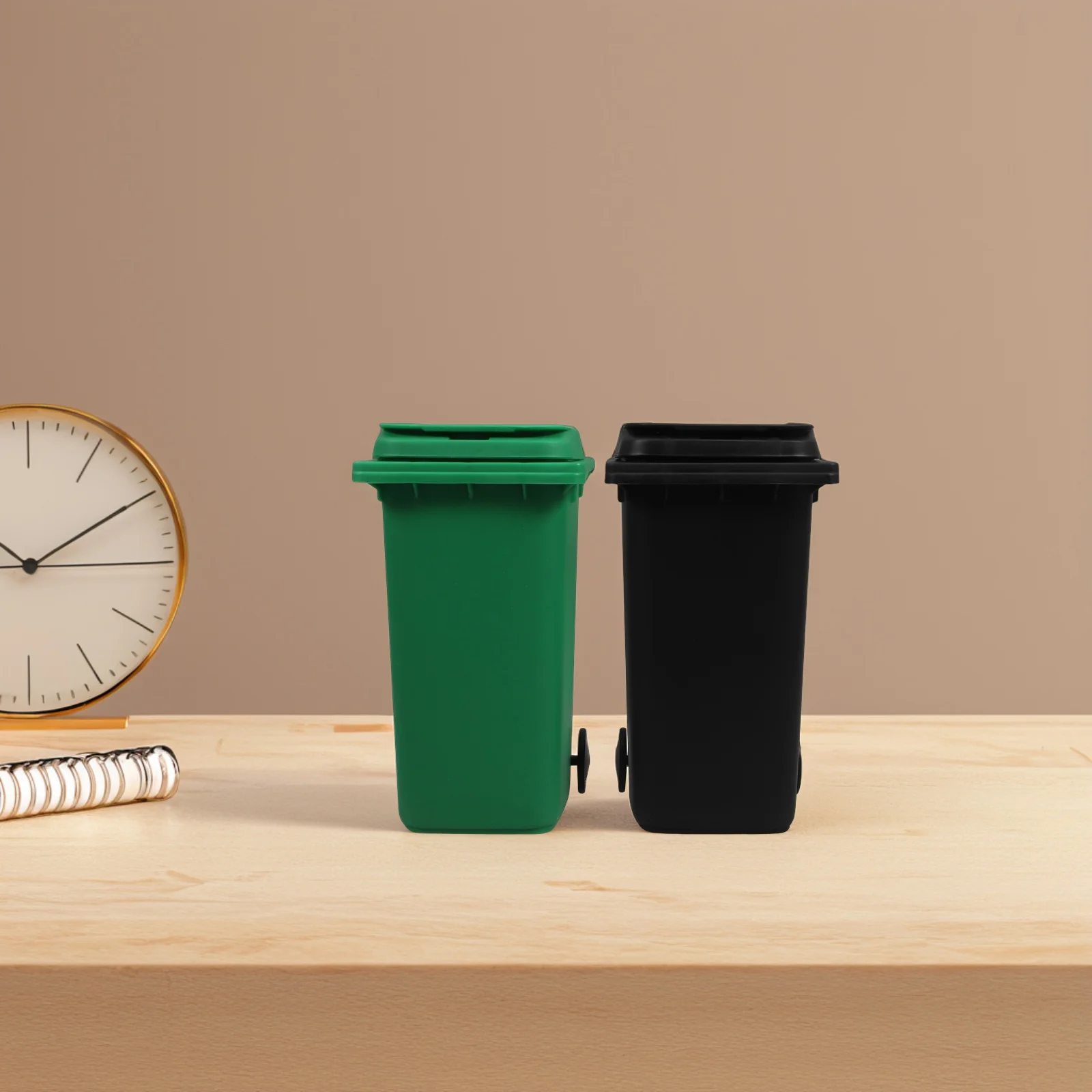 2 قطعة سلة المهملات الصغيرة حامل القلم الرصاص لطيف منظم سطح المكتب لمكتب المنزل المطبخ منضدية مزبلة سلة إعادة التدوير الصغيرة #6