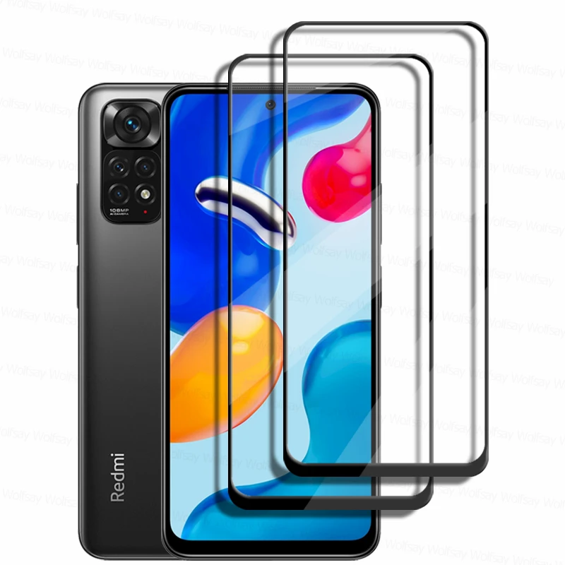

Full Glue Tempered Glass For Xiaomi Redmi Note 11S Glass Redmi Note 9S 10 11S Pro Glass Screen Protector Xiaomi Redmi Note 11S