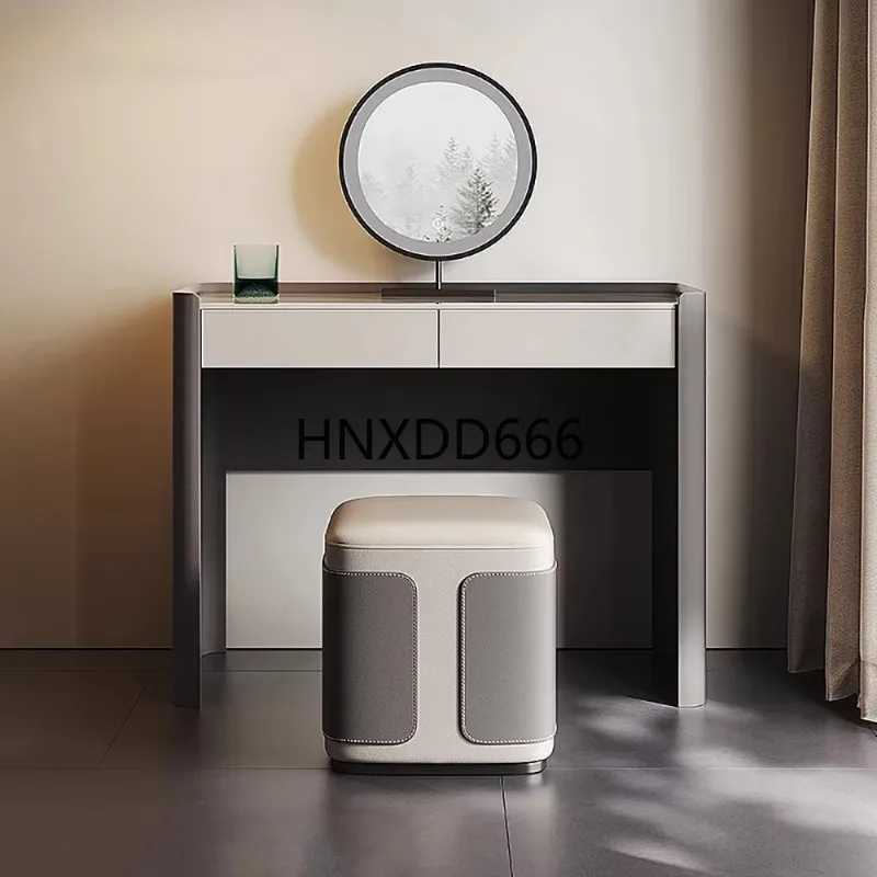 الديكور الفاخرة الغرور الجدول غرفة المعيشة الحديثة الغرور الجدول مضمد Coiffeuse Avec Miroir Et Tabouret أثاث غرفة نوم