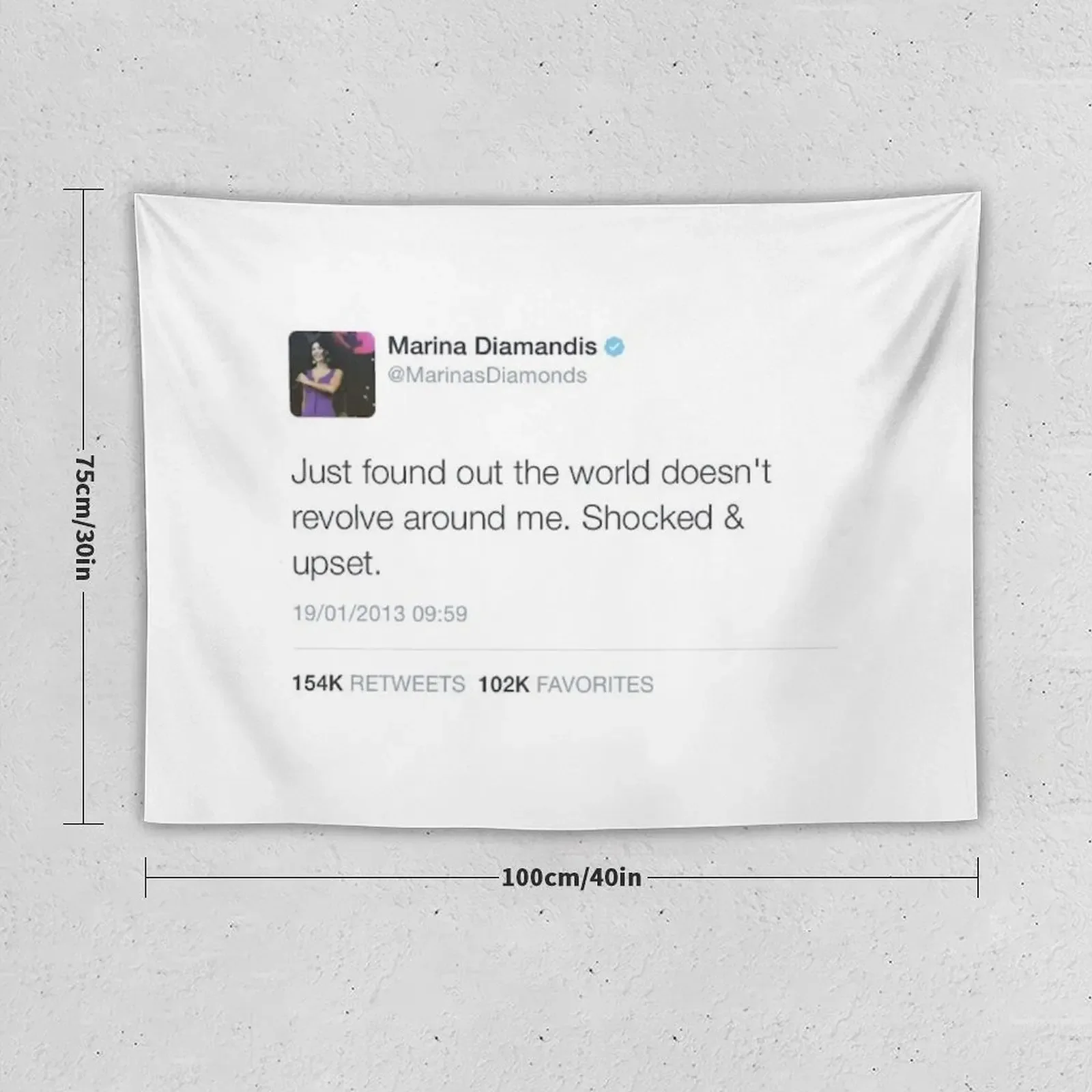 Marina and the Diamonds Tweet Tapestry Home Decorators Home Decorating Tapestry