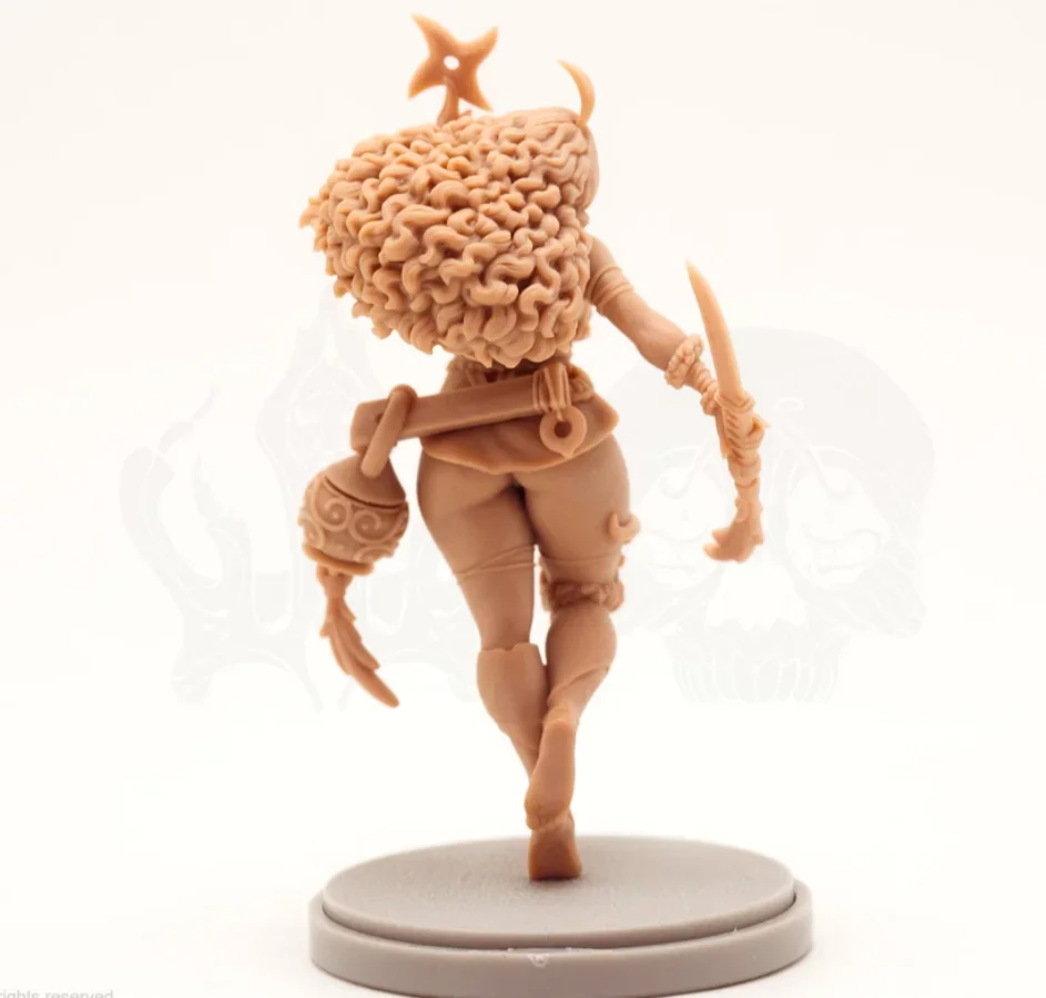 30mm Base Resin Model Figure Kit Female Warrior Luxi Unassembled Unpainted Free Shipping N-2136