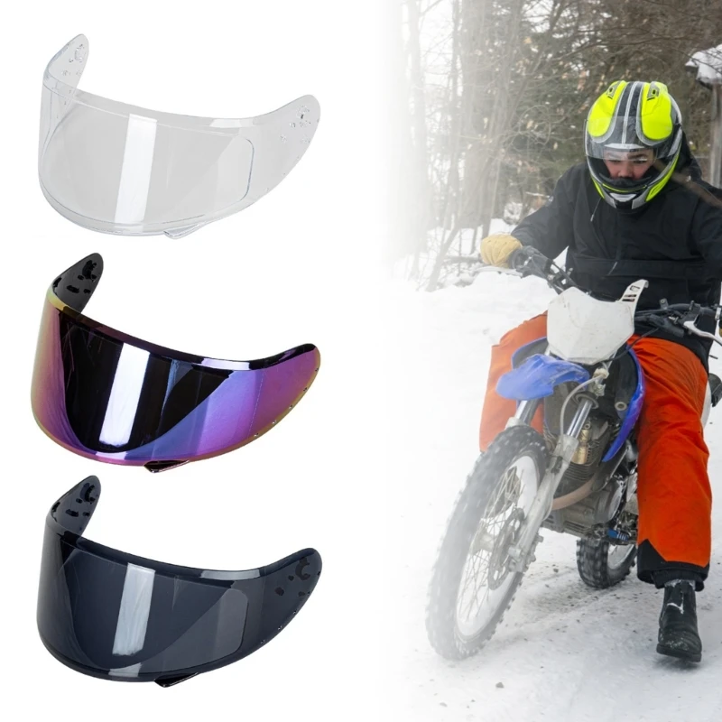 Motorcycles Helmet Visor Lens Windshield Replacements for QIKE QK111 Durable Helmet Lens Shield UV Protections