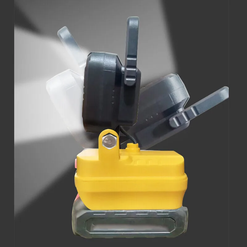 Christmas Lamp Portable Lights 2/3in LED Work Light Outdoor Camping Flashlight Handheld Spotlight USB Emergency Light For DeWalt