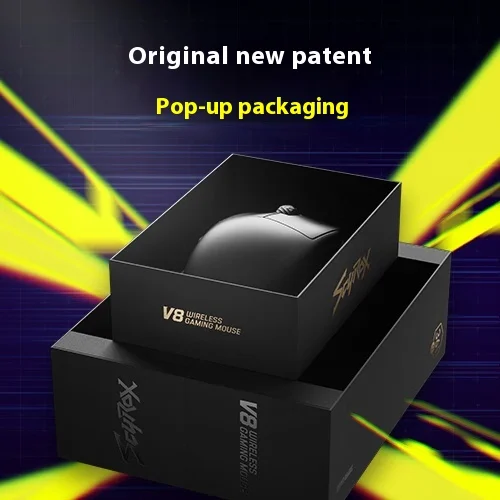 Custom Scyrox V8 36g Ultra Light Wireless Gaming Mouse Tri Mode 30000DPI PAW3950 Sensor RGB Macro FPS Esports Lightweight Gift
