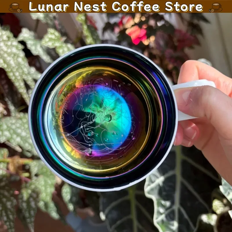 New Fancicraft Ceramic Constellation Coffee Mug Engraved Ring Cup With Saucer Creative Birthday Gift For Home Office Use Barista