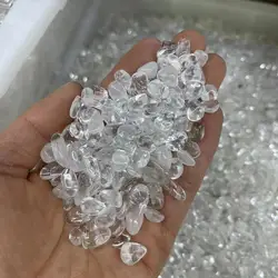 50-1000g Pack Natural Colorful White Crystals Chips Gravel Quartz Reiki Healing Stone Aquarium Home Room Decoration DIY Fengshui