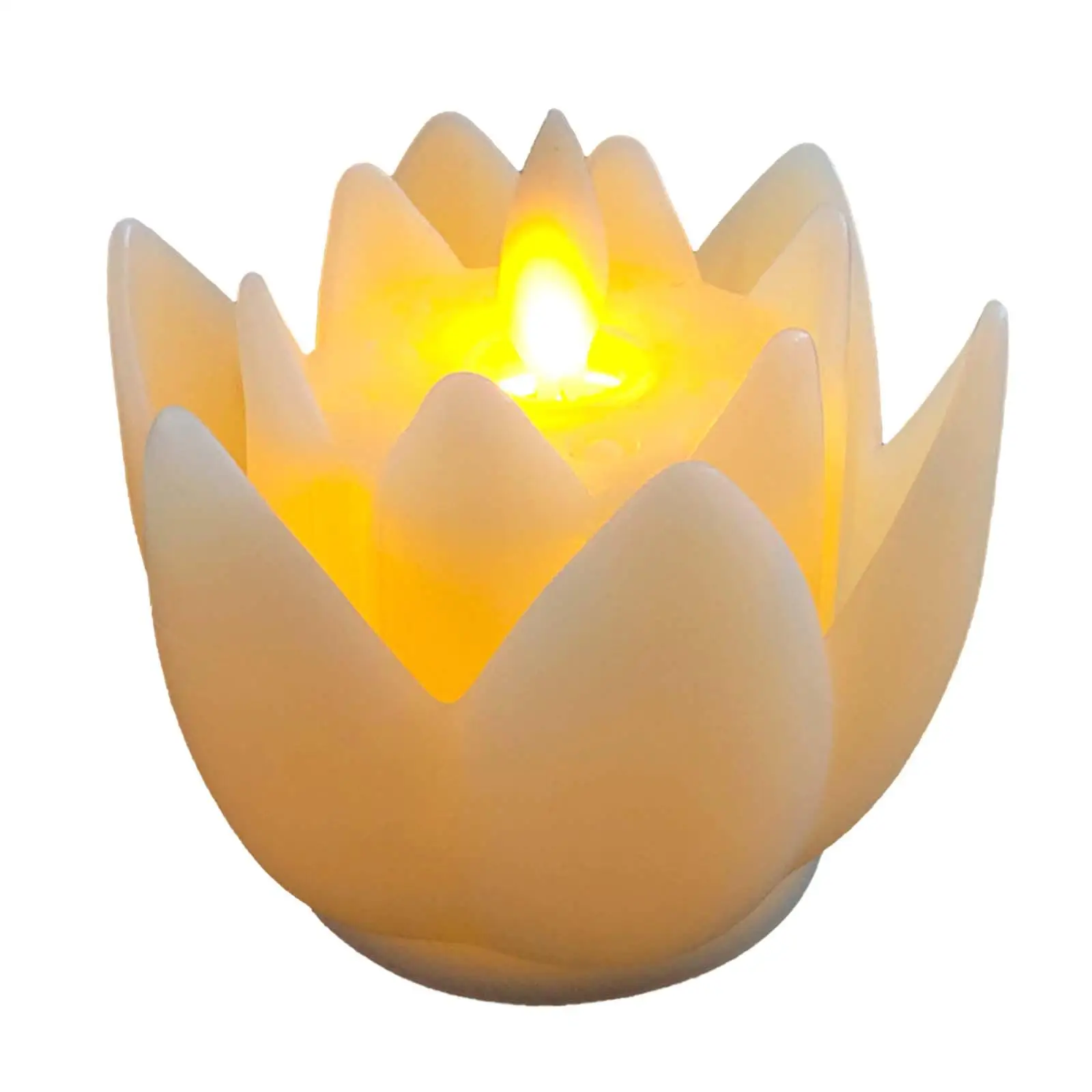 LED Lotus Candle Lamp Decorative Lotus Flower Light Buddha Lamp for Living Room Table Meditation Supplies