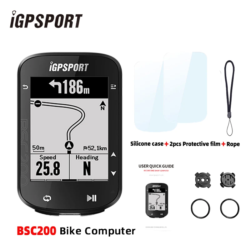 iGPSPORT BSC200 バイクGPSコンピュータ 2.6インチ 防水 ワイヤレス
